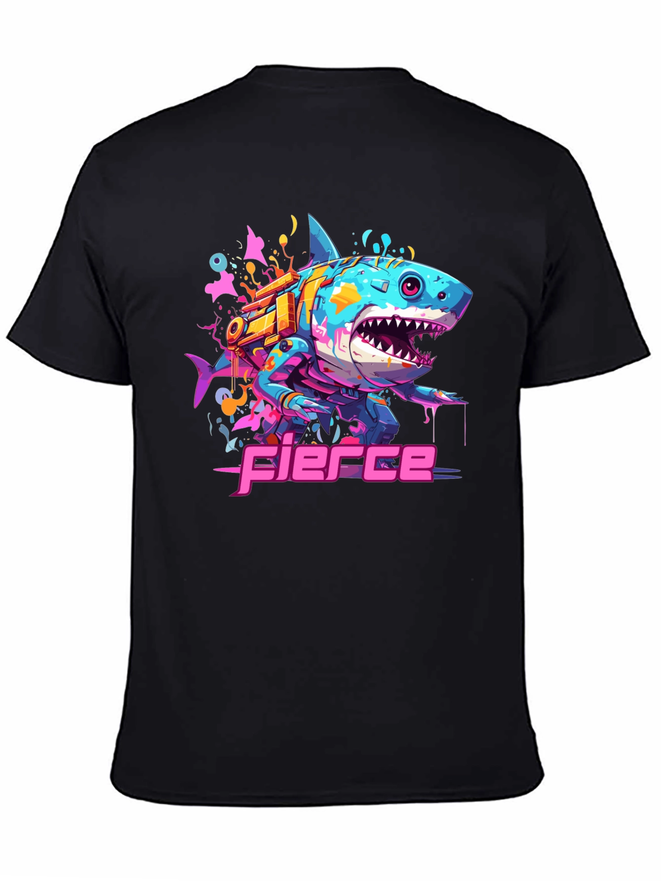 Fierce Cyberpunk Shark T-Shirt
