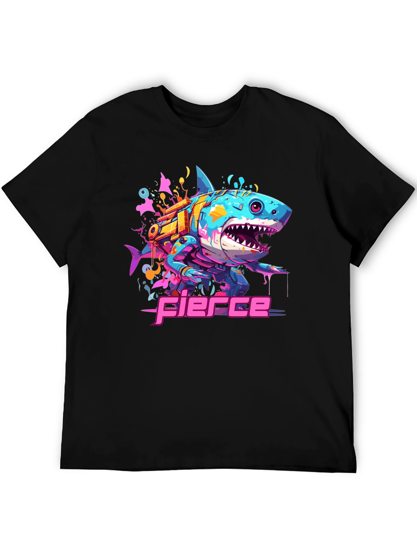 Fierce Cyberpunk Shark T-Shirt