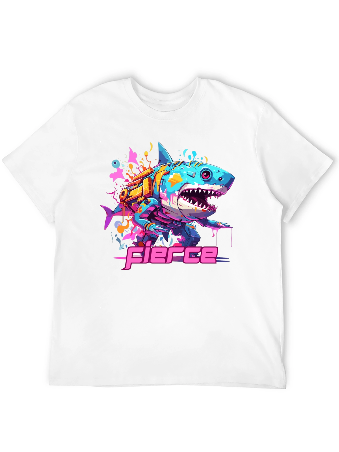 Fierce Cyberpunk Shark T-Shirt