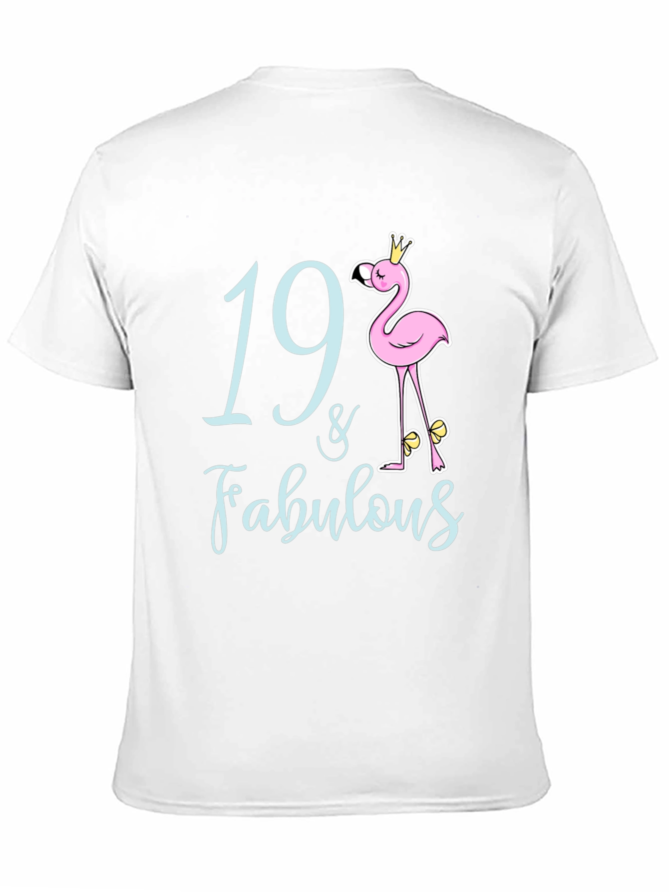19 & Fabulous Flamingo Birthday T-Shirt
