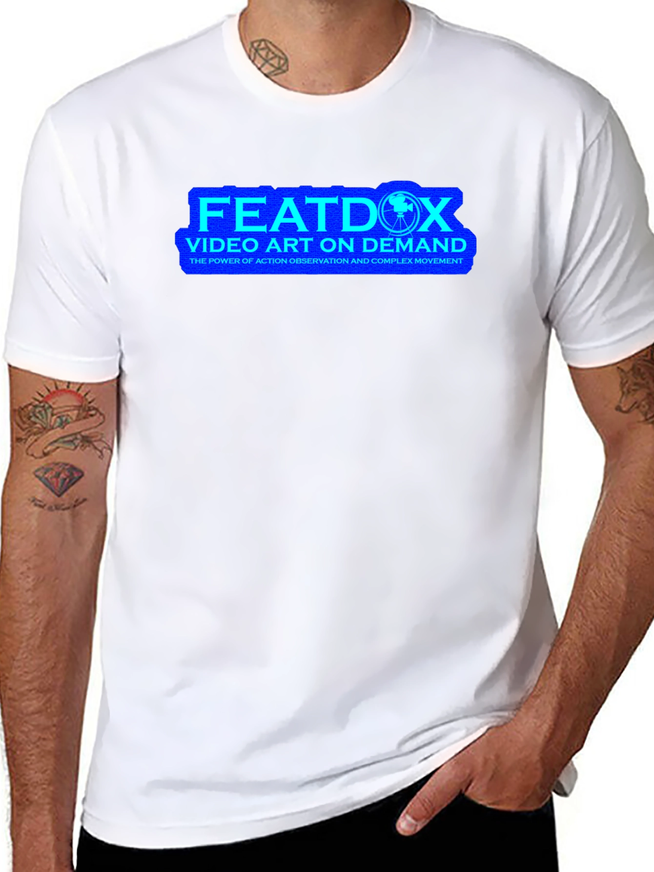 FEATDOX Video Art On Demand Black T-Shirt