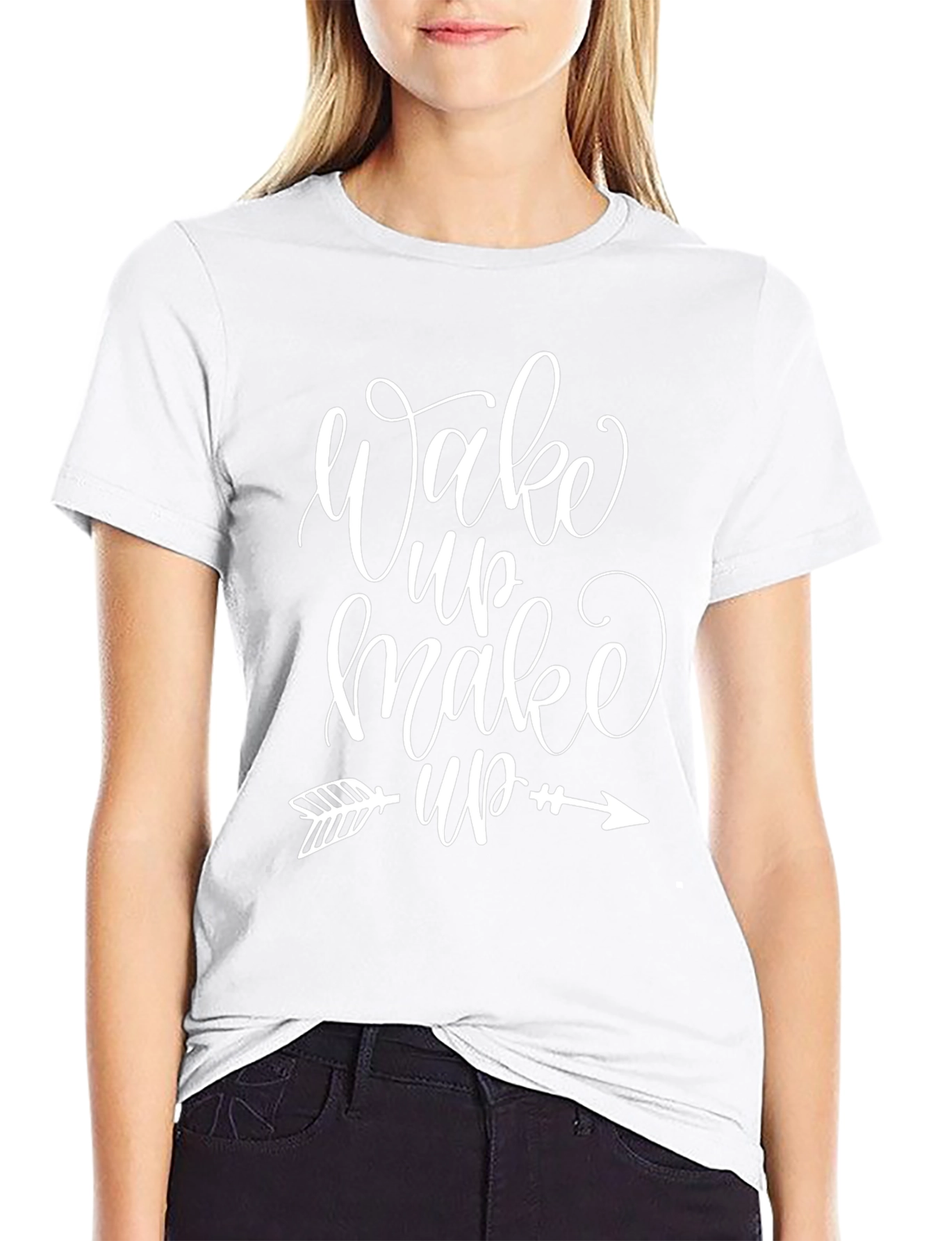 Wake Up Make Up Graphic T-Shirt