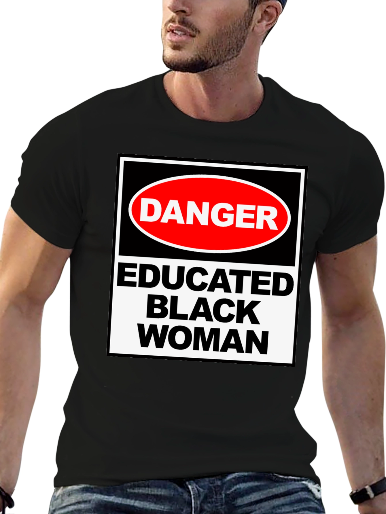 Danger Educated Black Woman Graphic Tee