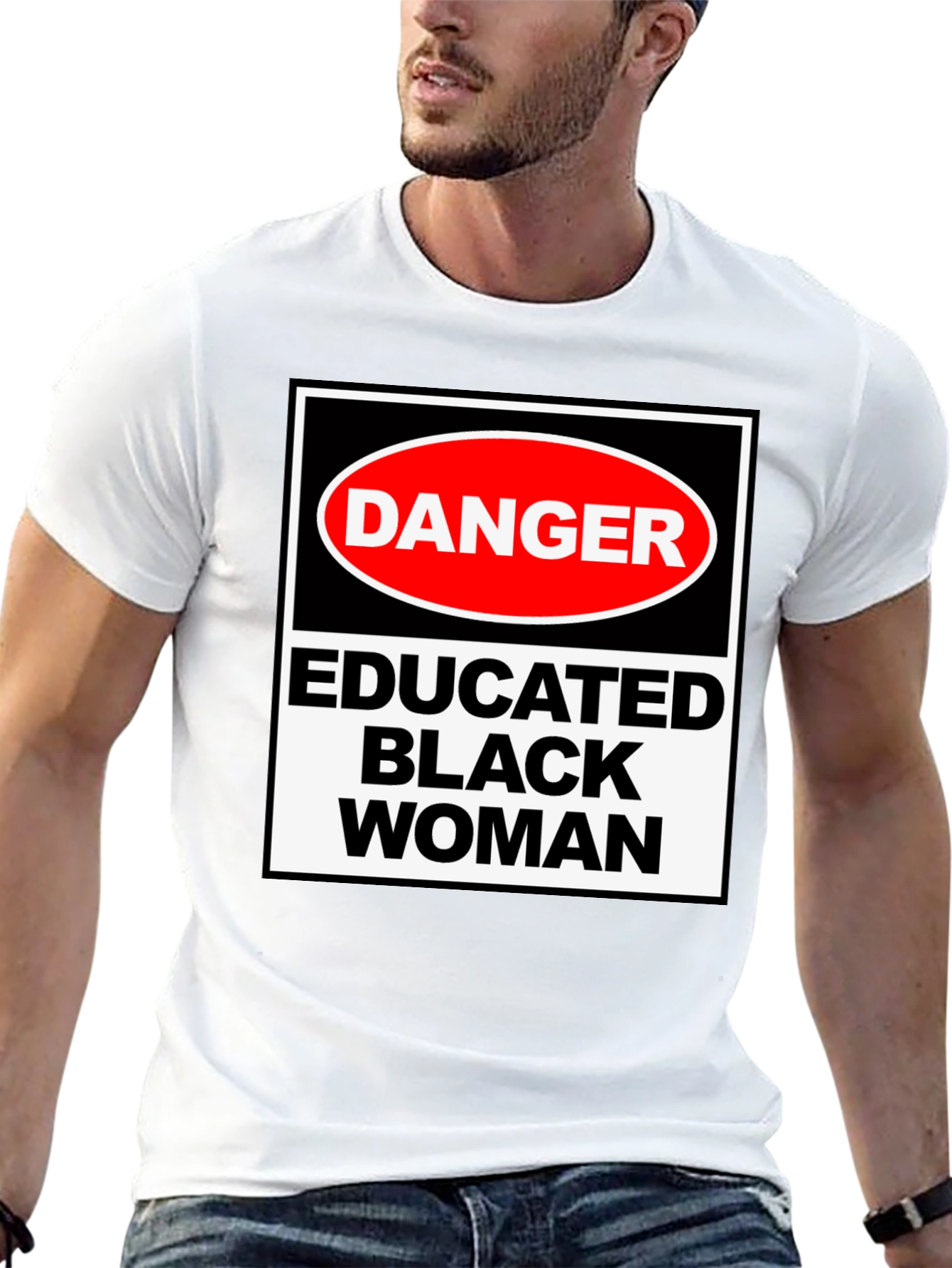 Danger Educated Black Woman Graphic Tee