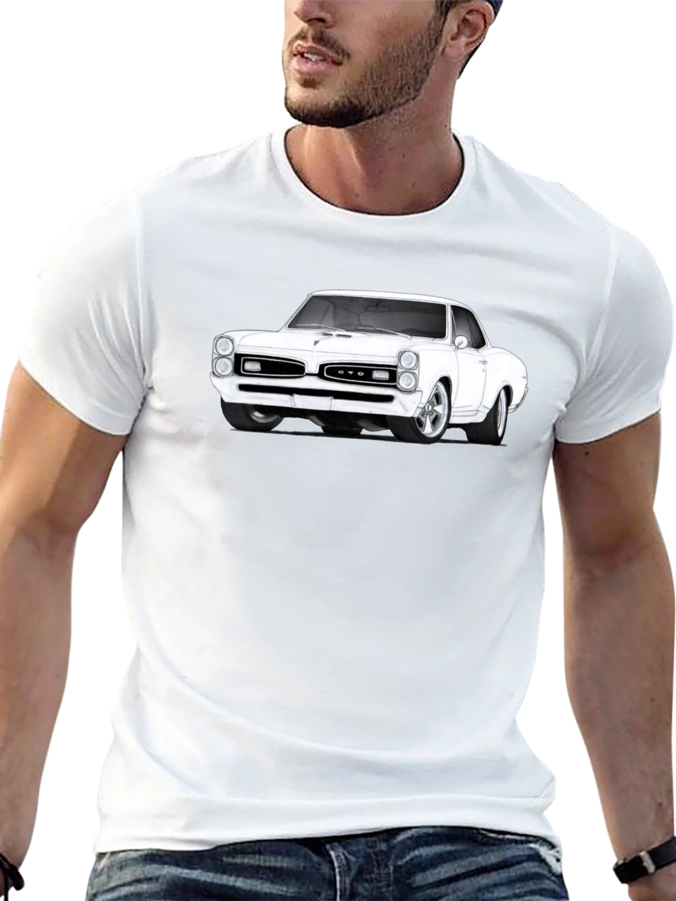 Classic Car Graphic Tee - Mens Black T-Shirt