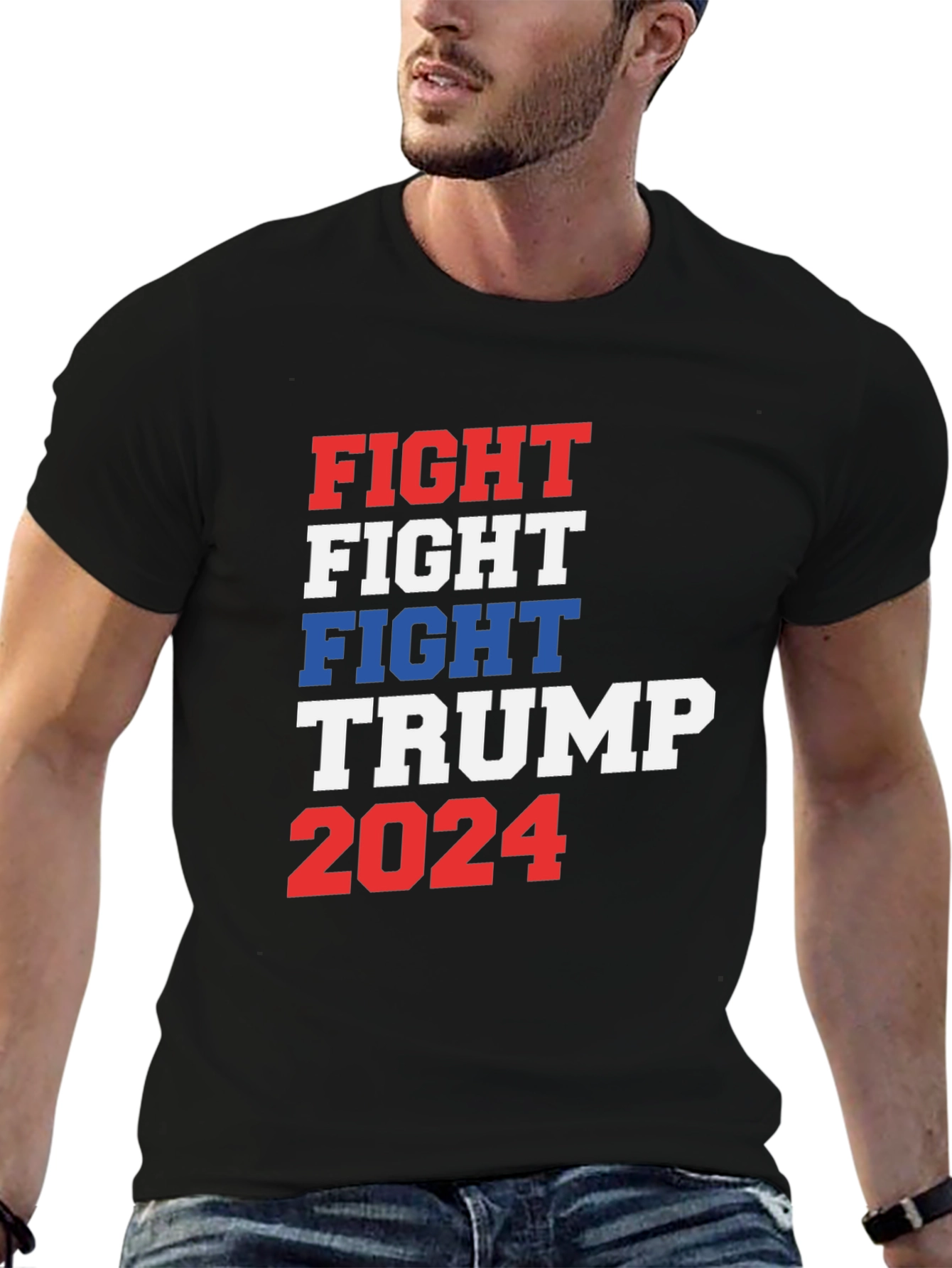 Fight Trump 2024 Graphic T-Shirt