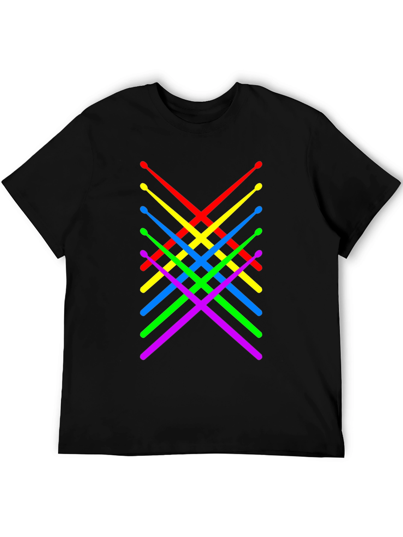 Rainbow Drumsticks Graphic Tee