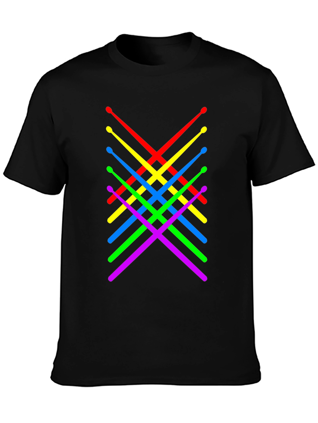 Rainbow Drumsticks Graphic Tee