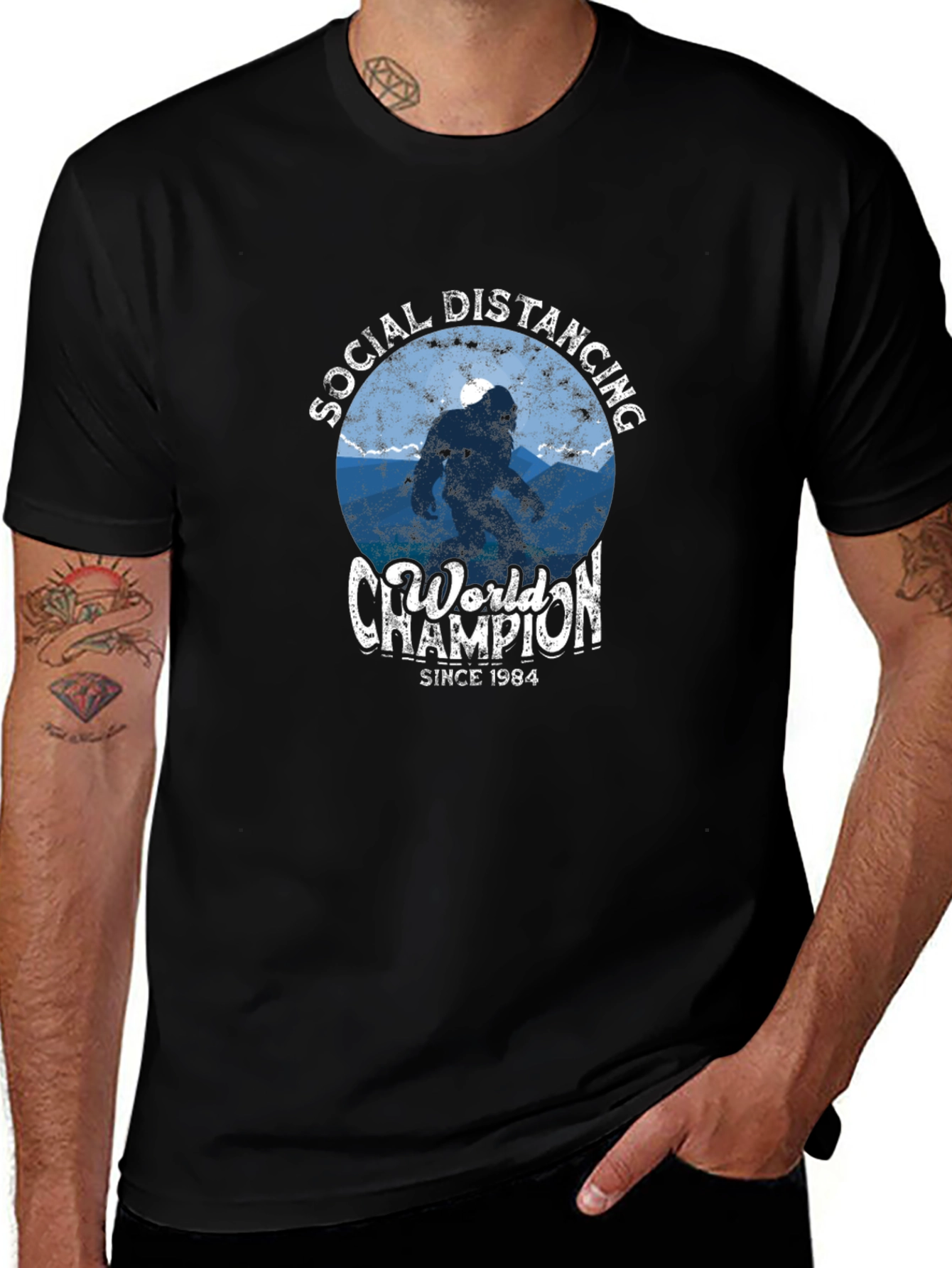 Social Distancing World Champion Graphic Tee