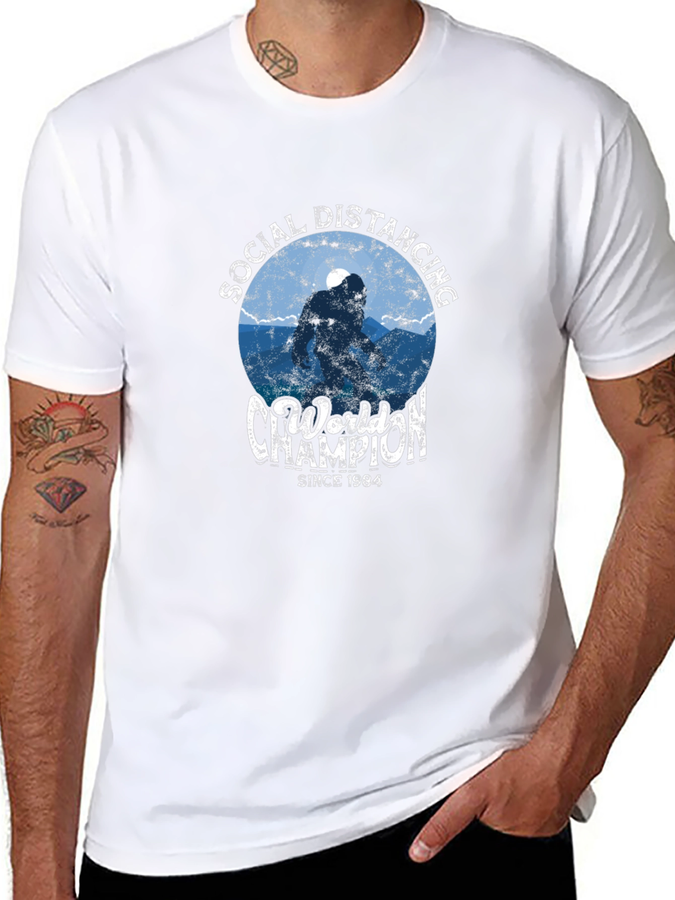 Social Distancing World Champion Graphic Tee