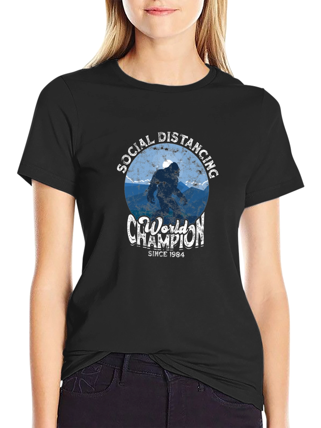 Social Distancing World Champion Graphic Tee