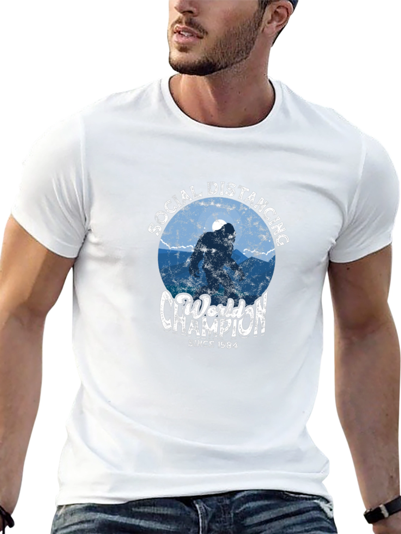 Social Distancing World Champion Graphic Tee