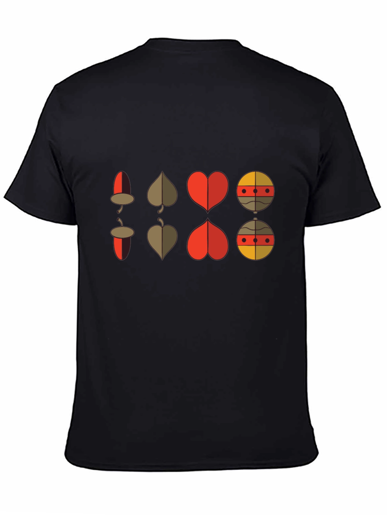 Retro Graphic Tee: Card Suit Fusion