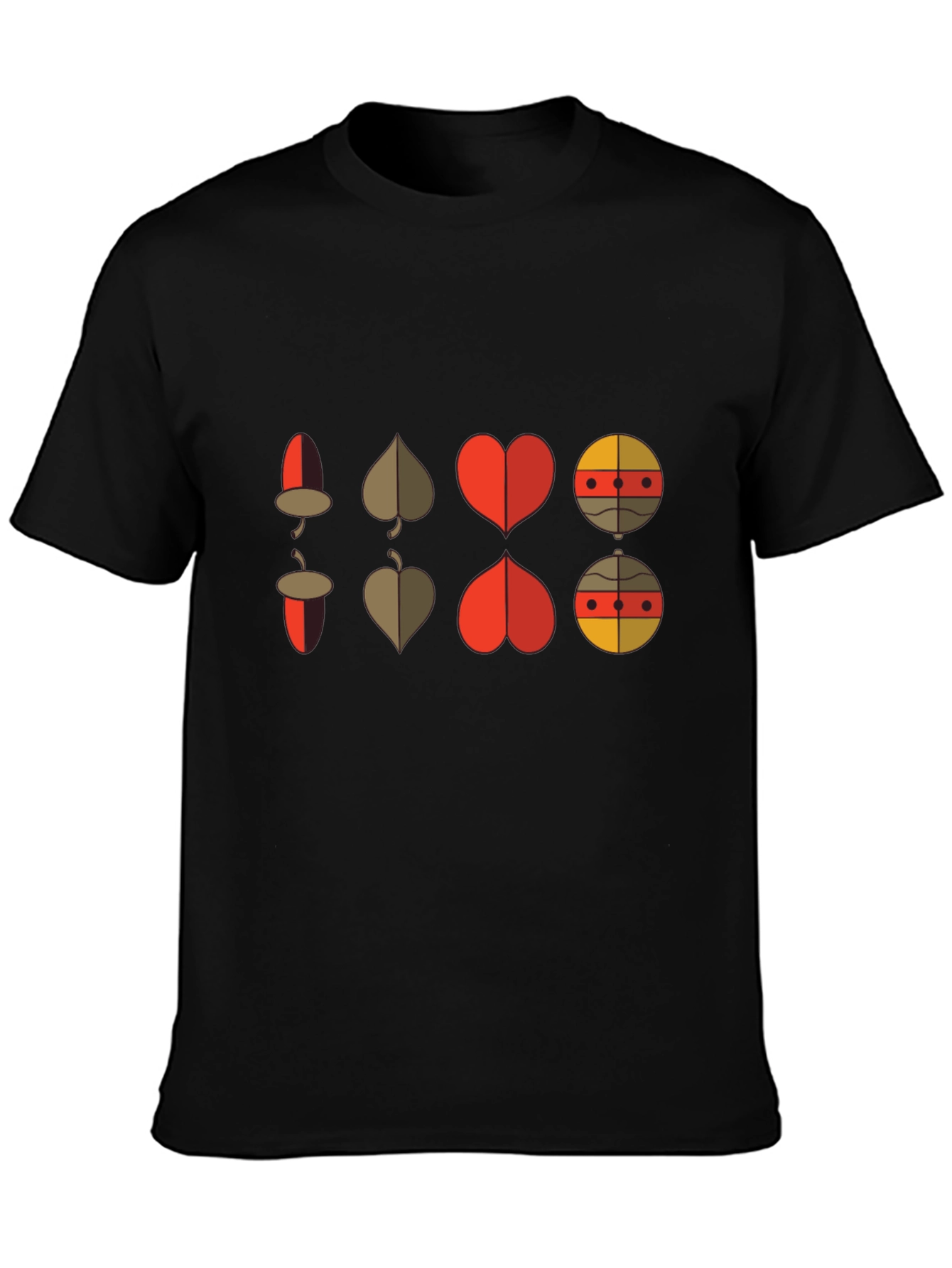 Retro Graphic Tee: Card Suit Fusion