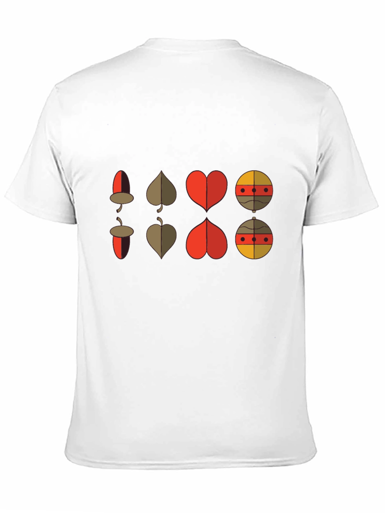 Retro Graphic Tee: Card Suit Fusion