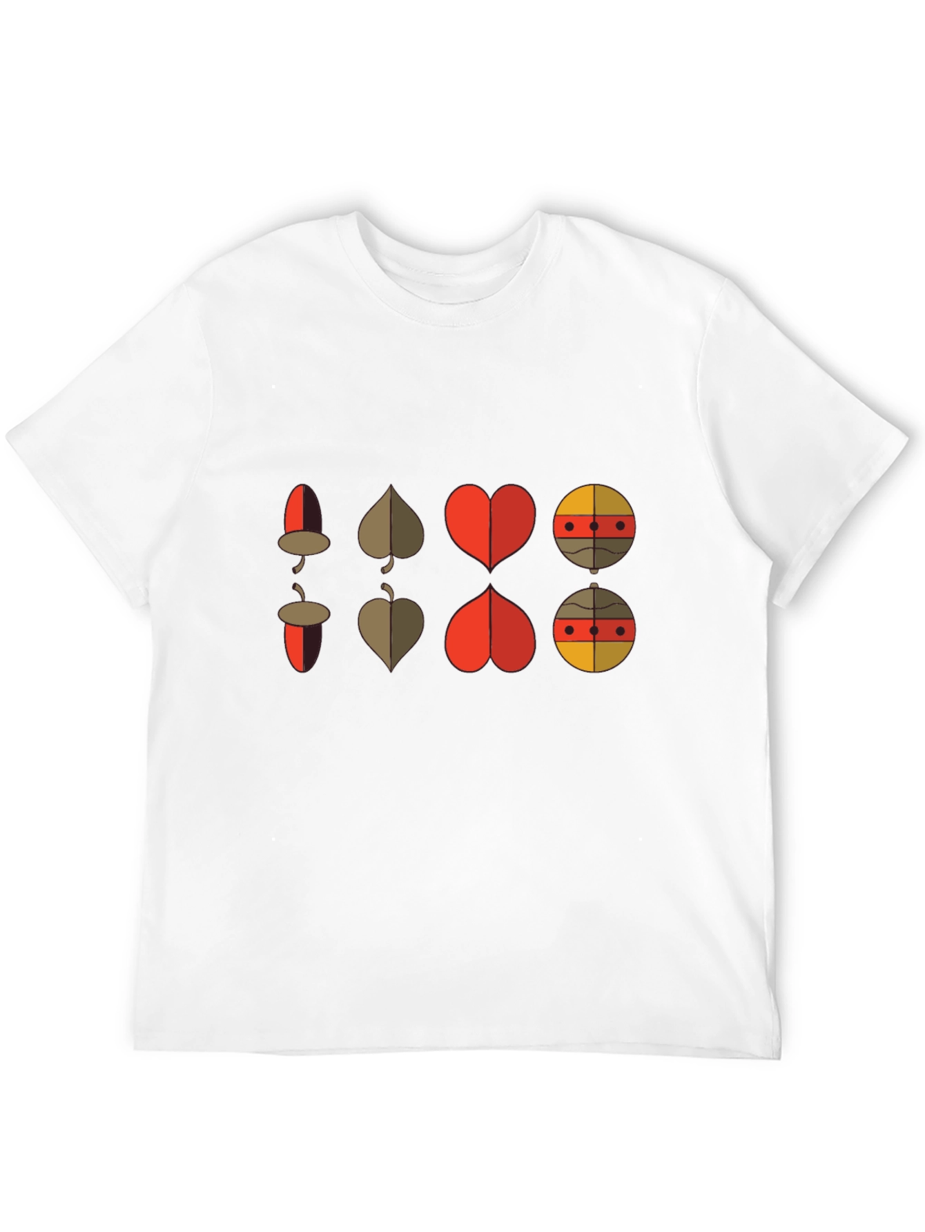 Retro Graphic Tee: Card Suit Fusion