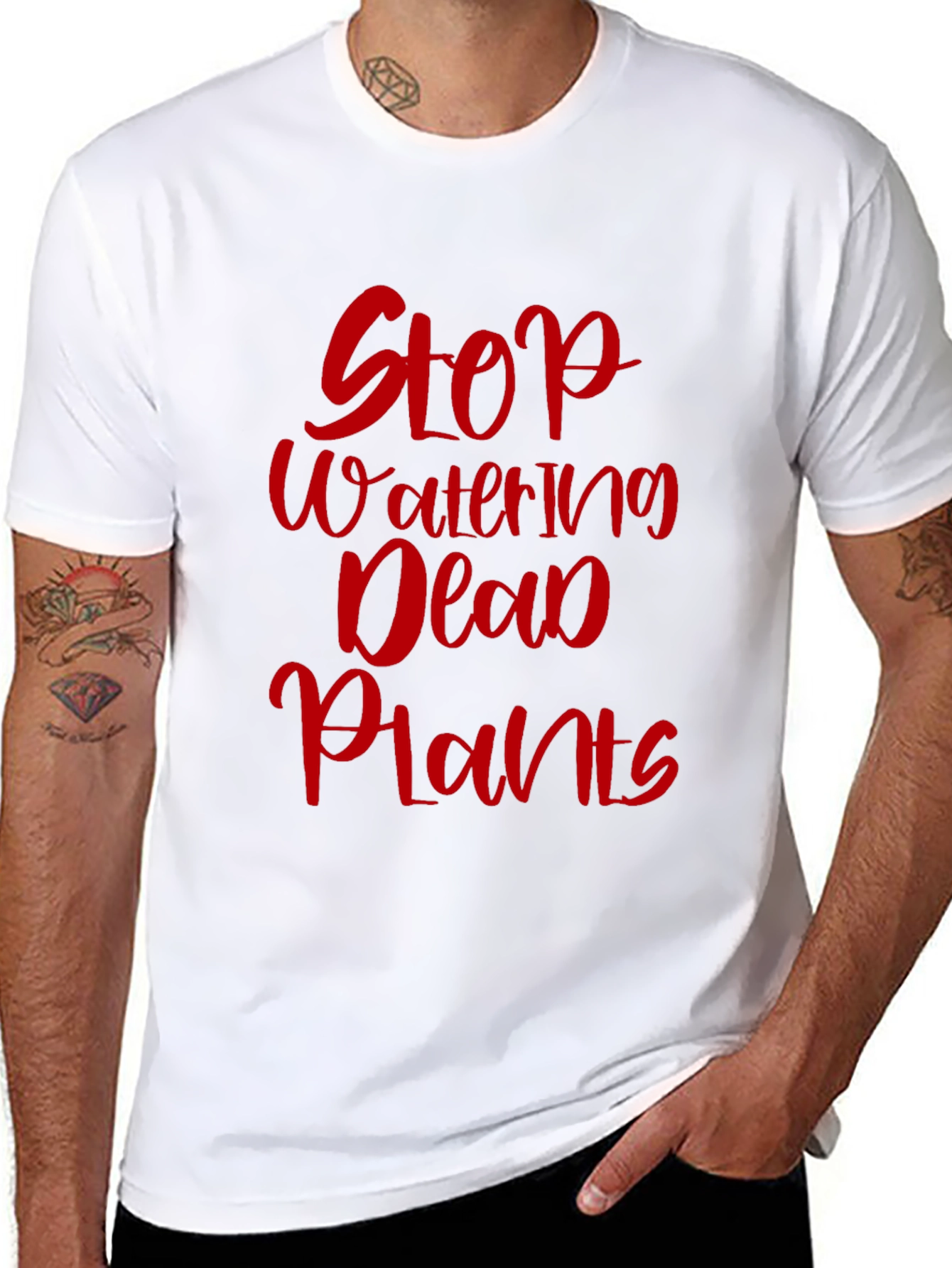 Stop Watering Dead Plants Graphic Tee