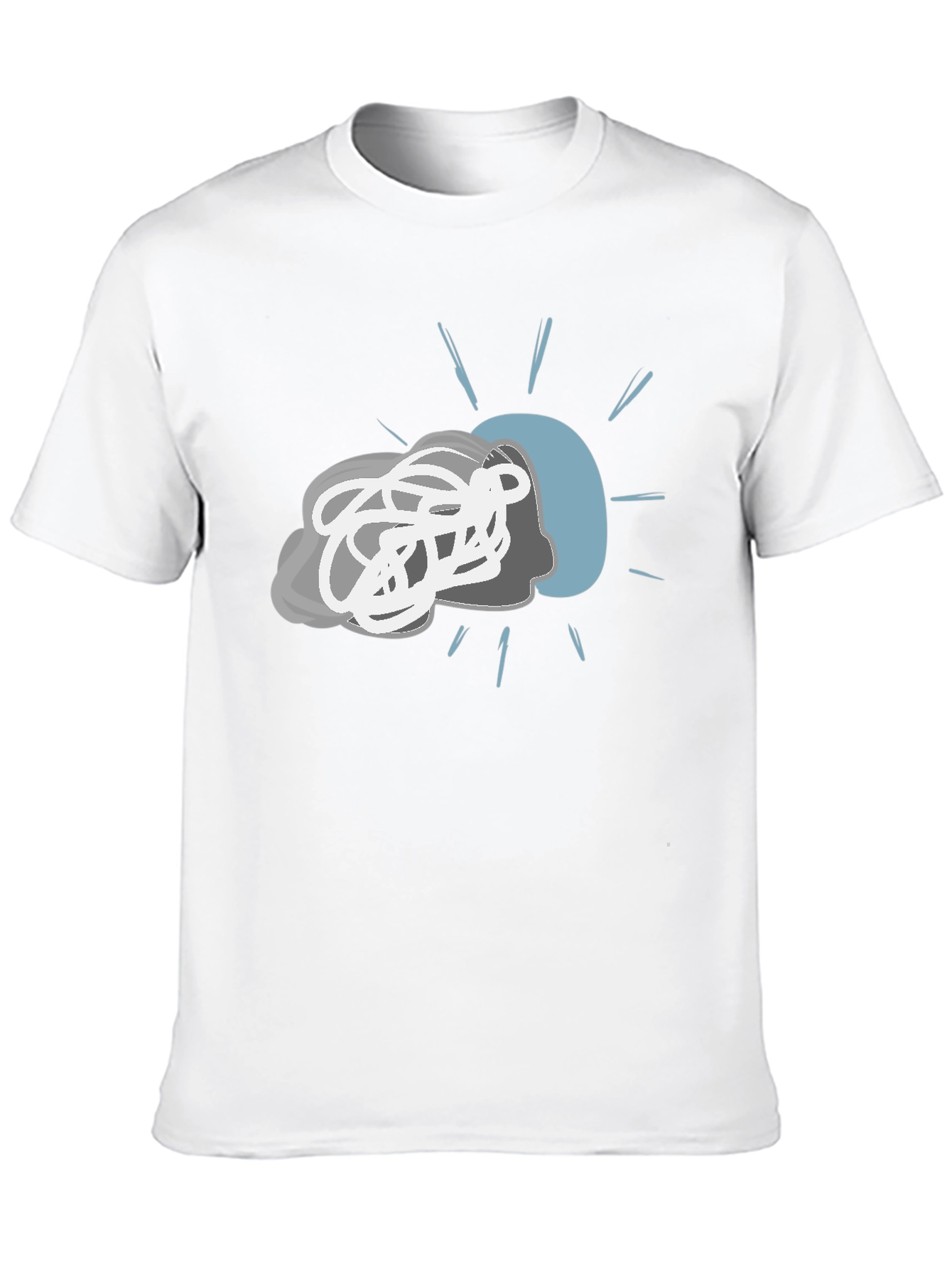 Mind Mess T-Shirt - Chaotic Head Design