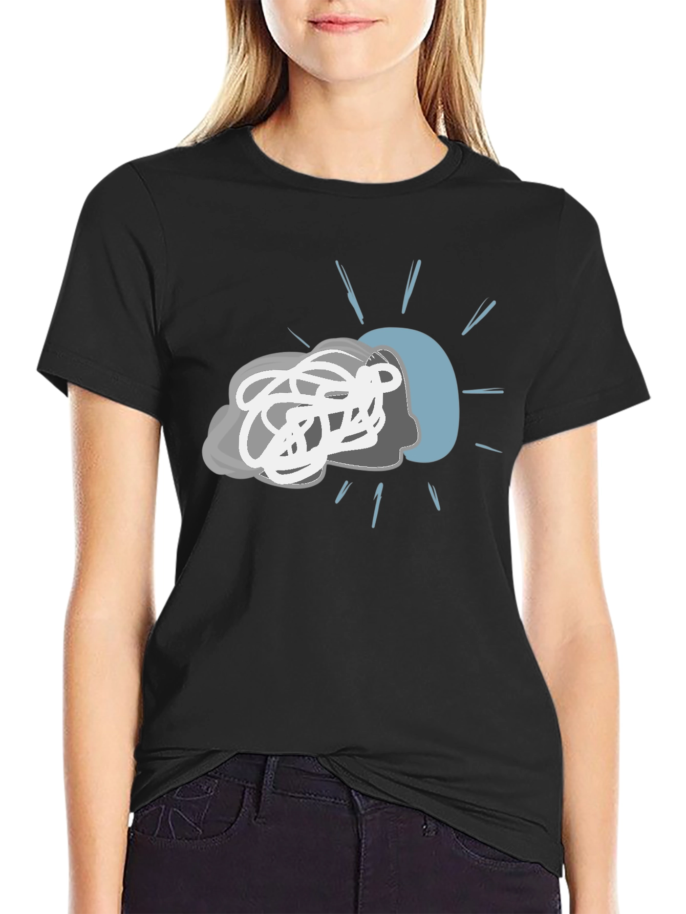 Mind Mess T-Shirt - Chaotic Head Design
