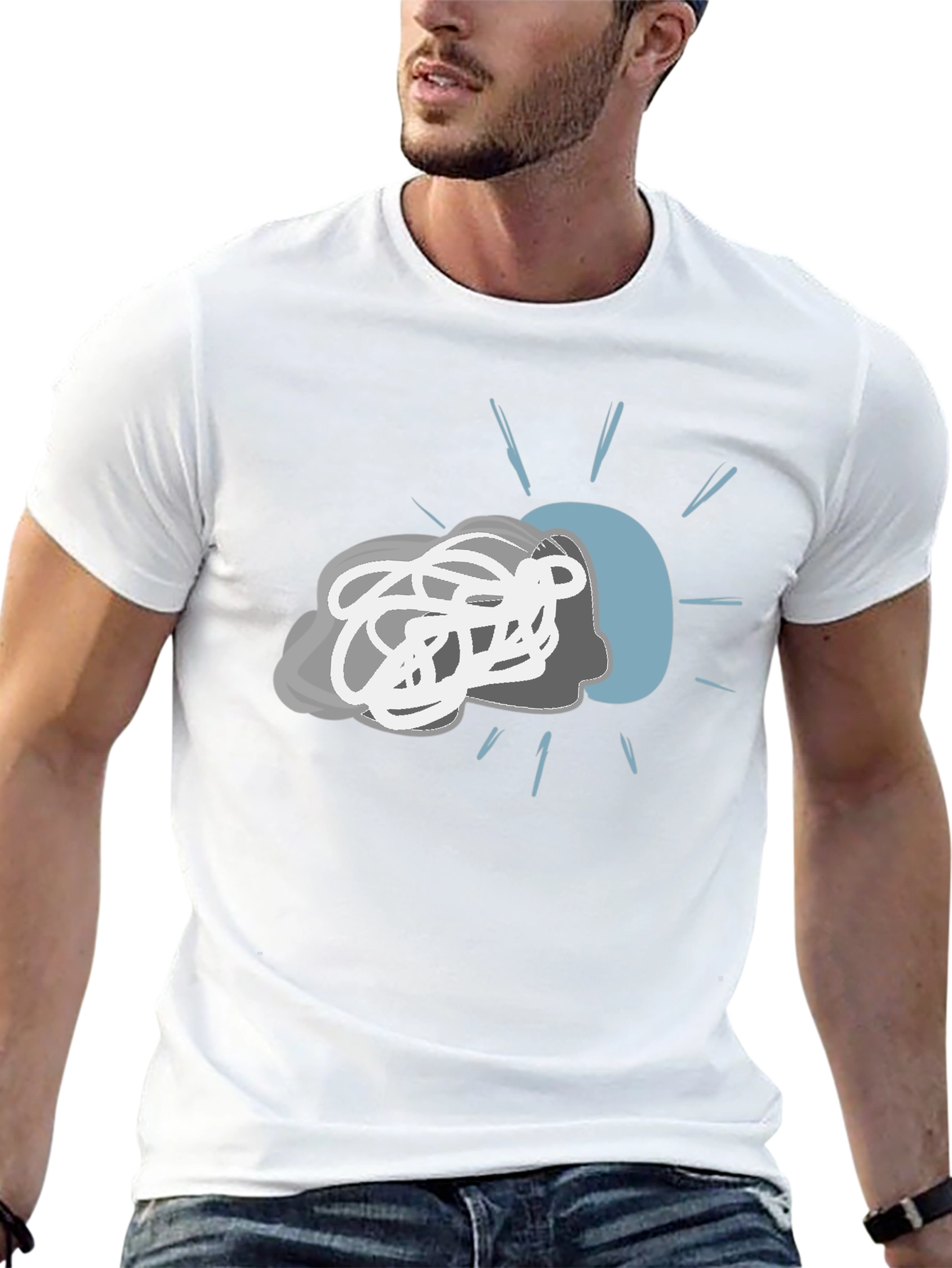 Mind Mess T-Shirt - Chaotic Head Design
