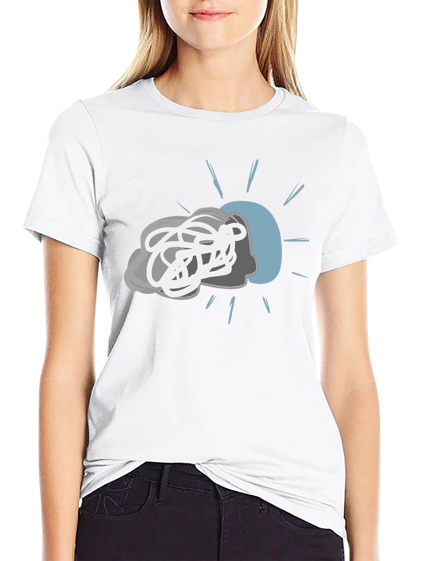 Mind Mess T-Shirt - Chaotic Head Design