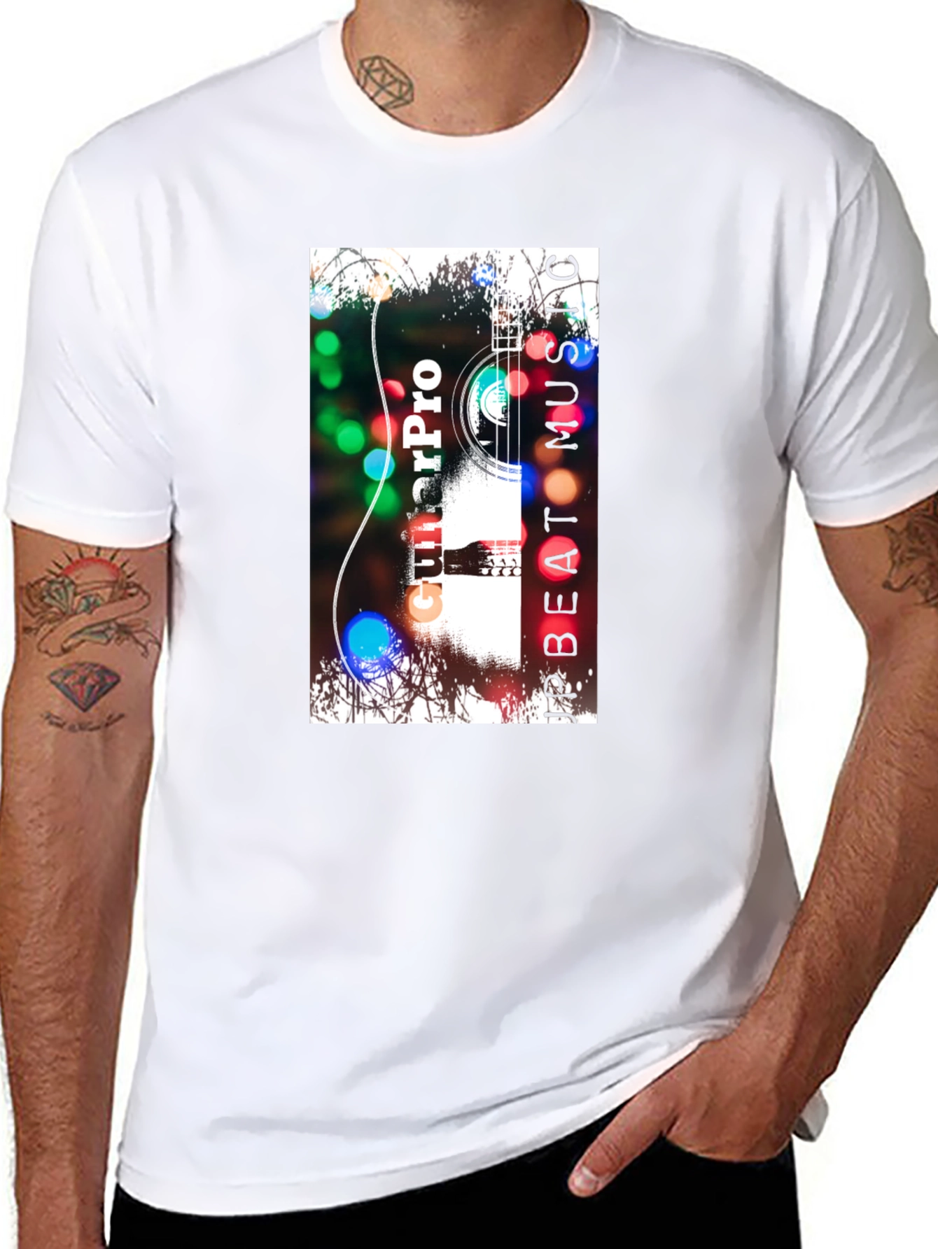 GuitarPro Music T-Shirt - Black Graphic Tee