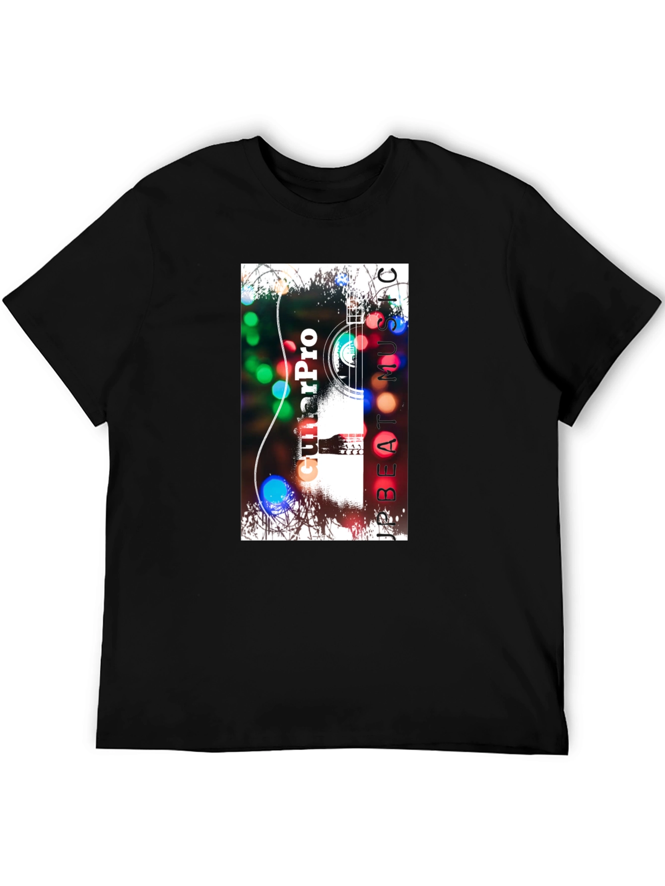 GuitarPro Music T-Shirt - Black Graphic Tee