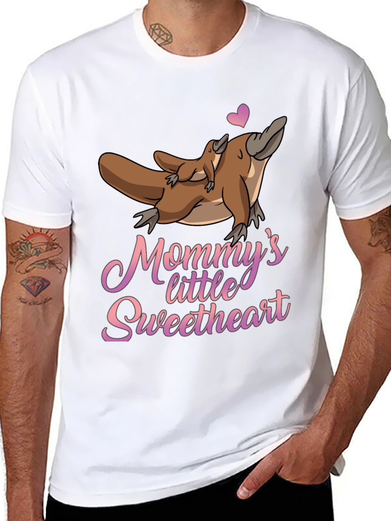 Mommys Little Sweetheart Platypus T-Shirt