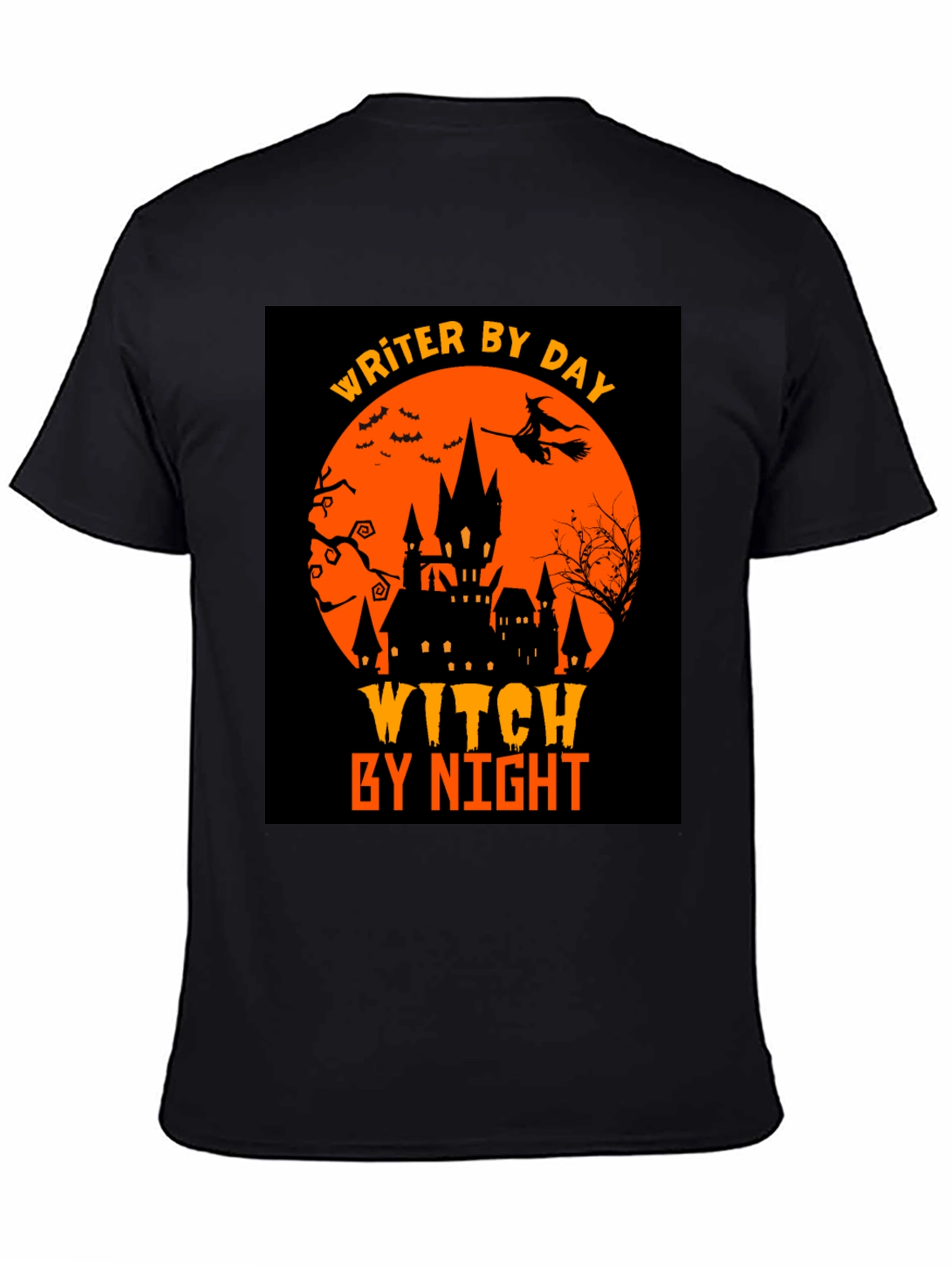 Writer By Day Witch By Night Halloween T-Shirt