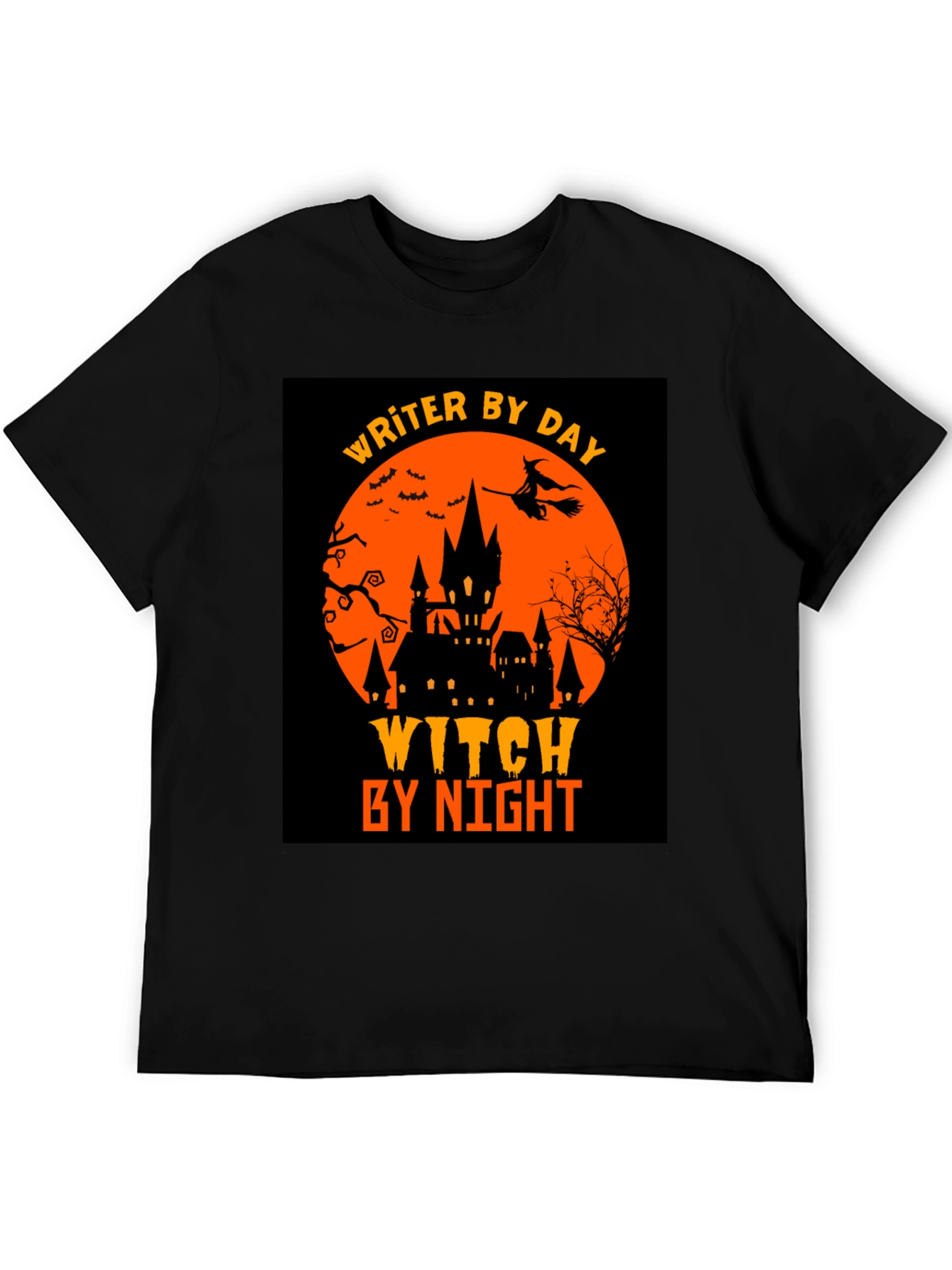 Writer By Day Witch By Night Halloween T-Shirt