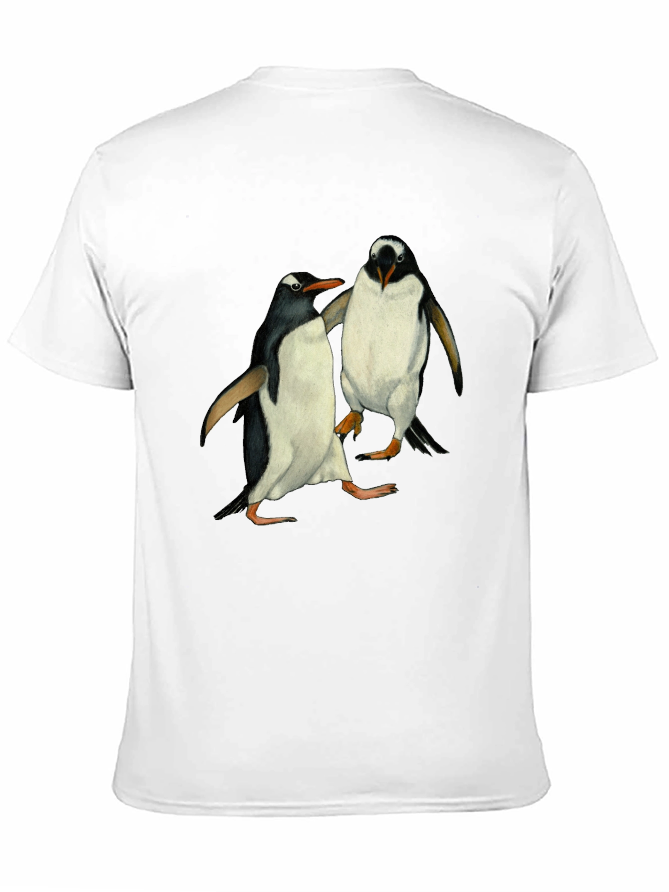 Penguin Print Black T-Shirt