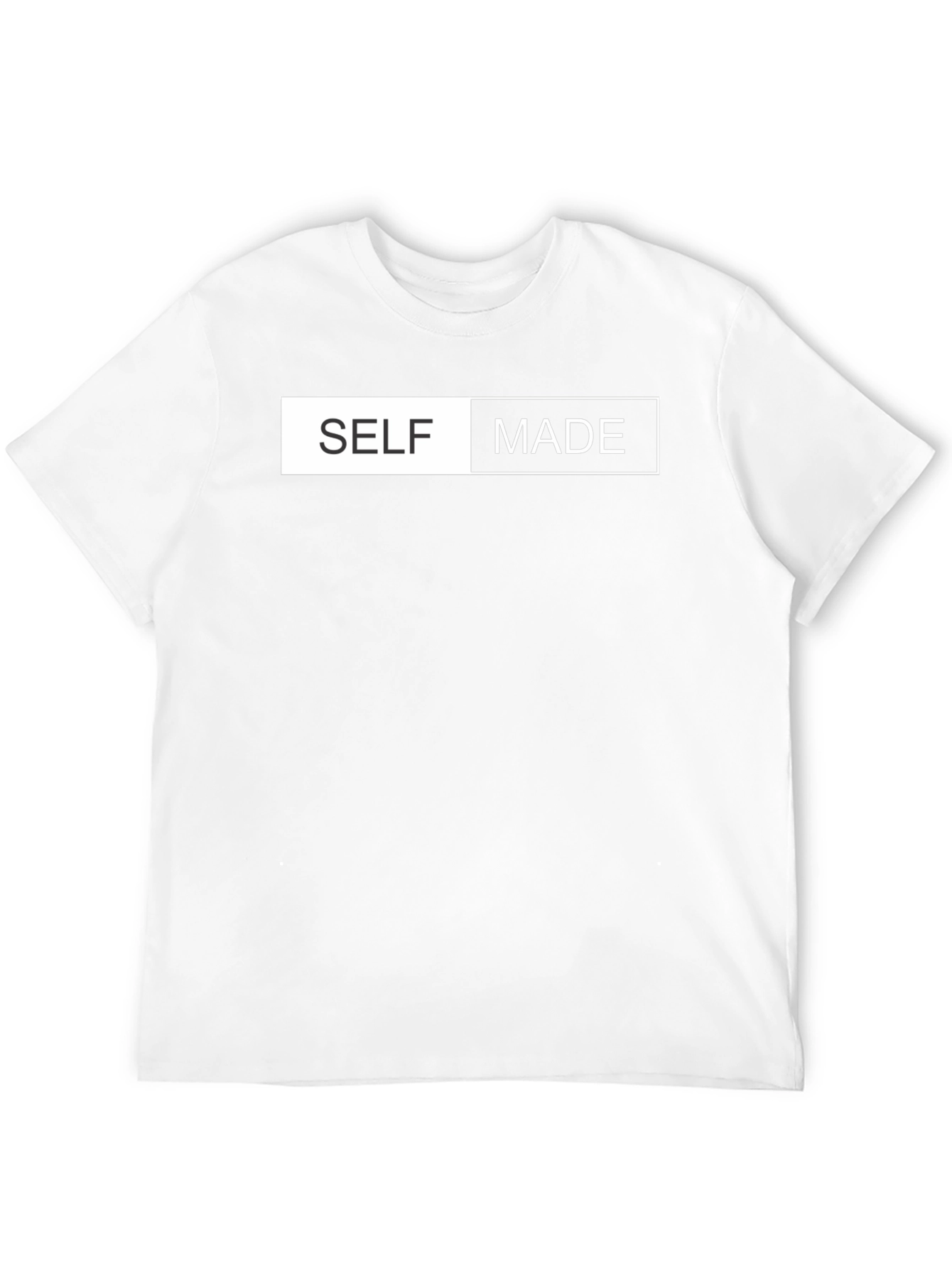 Self Made Graphic Tee - Black Cotton T-Shirt