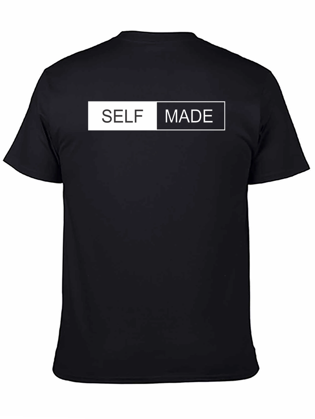 Self Made Graphic Tee - Black Cotton T-Shirt