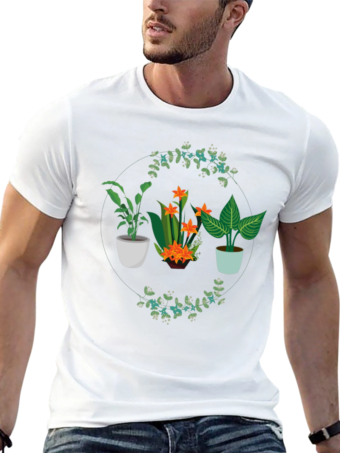 Plant Lover Graphic Tee - Black Cotton Shirt