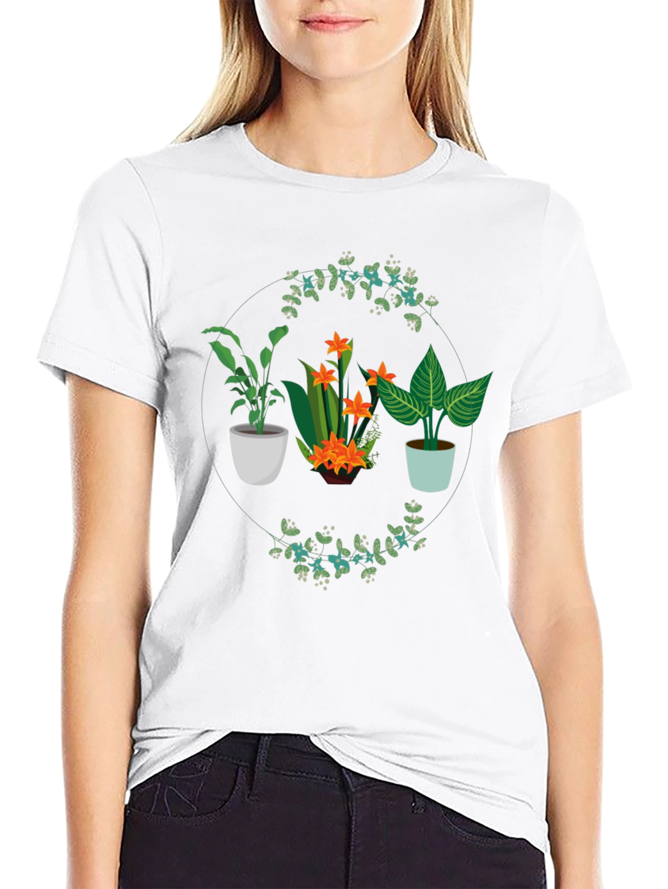 Plant Lover Graphic Tee - Black Cotton Shirt