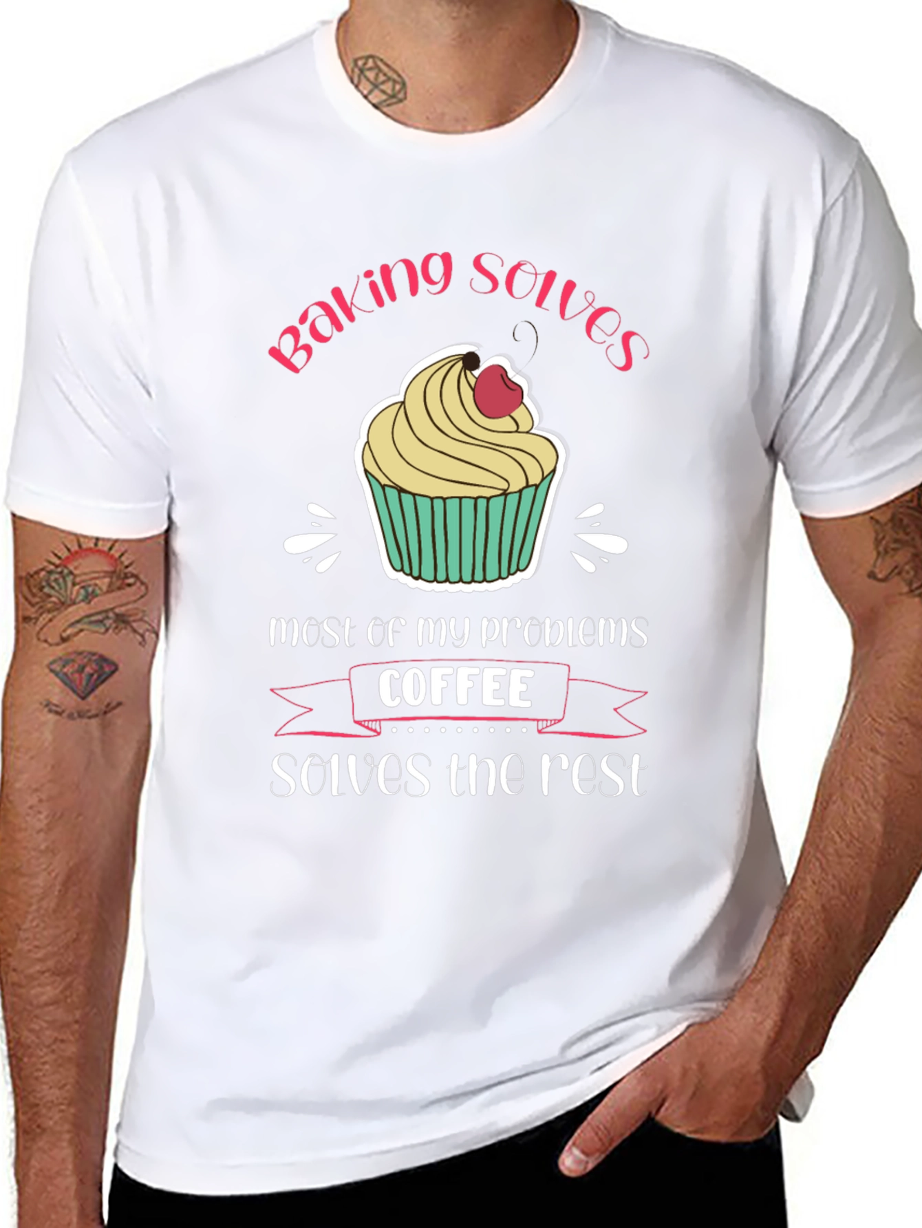 Baking and Coffee T-Shirt - Solves My Problems