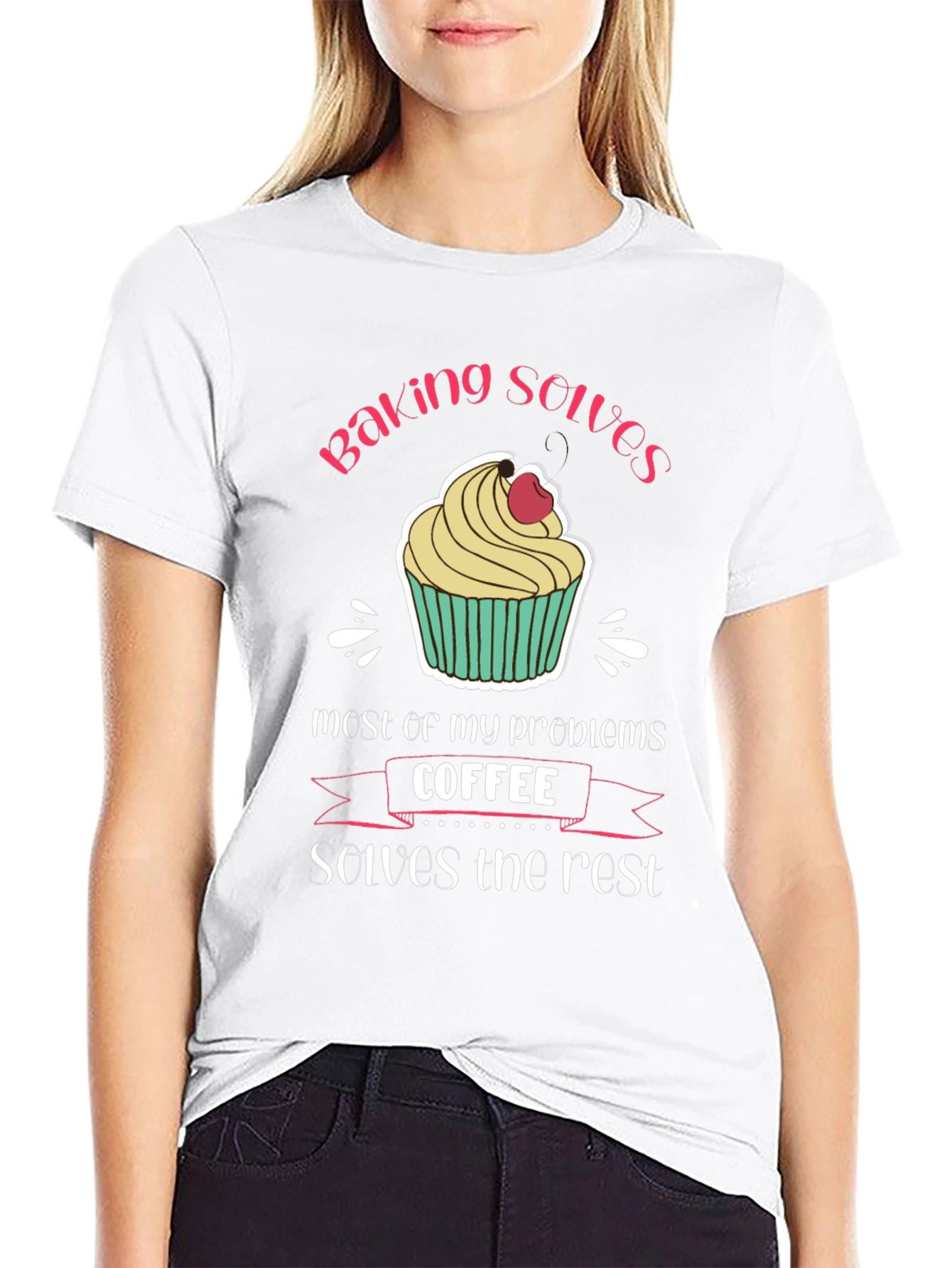 Baking and Coffee T-Shirt - Solves My Problems
