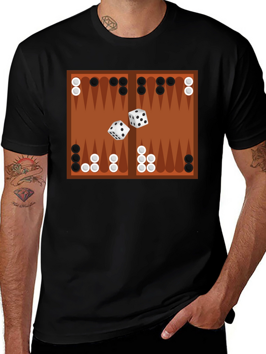 Backgammon Board Graphic Tee - Game Night Ready!