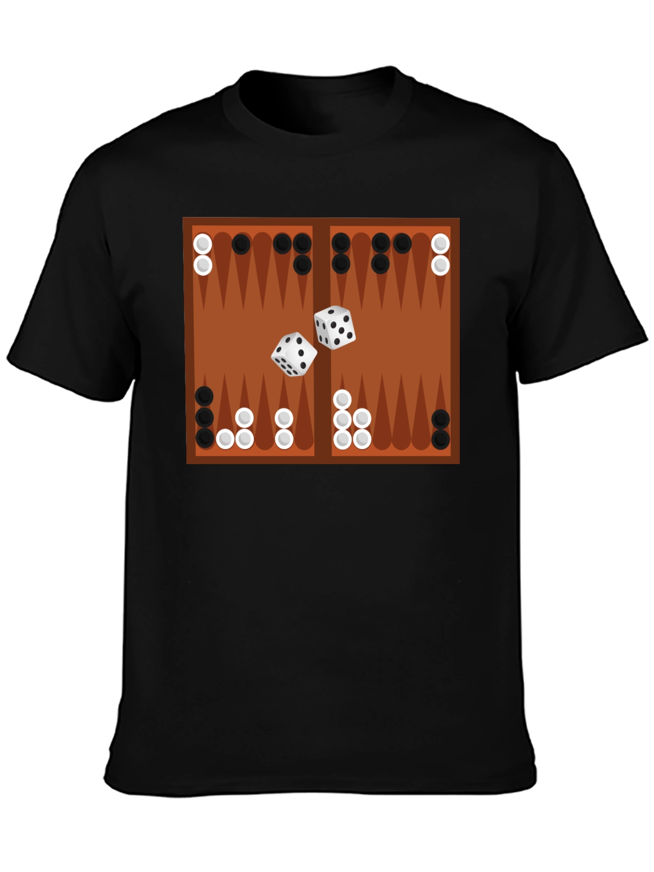 Backgammon Board Graphic Tee - Game Night Ready!