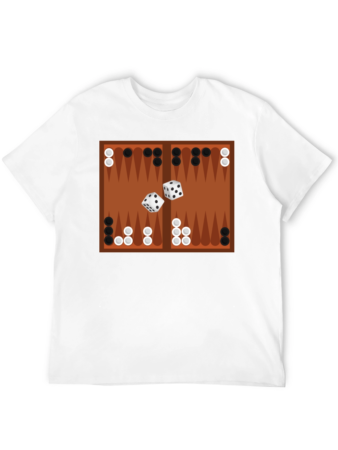 Backgammon Board Graphic Tee - Game Night Ready!