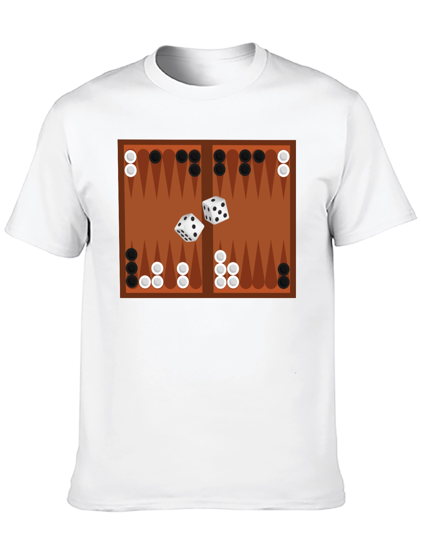 Backgammon Board Graphic Tee - Game Night Ready!