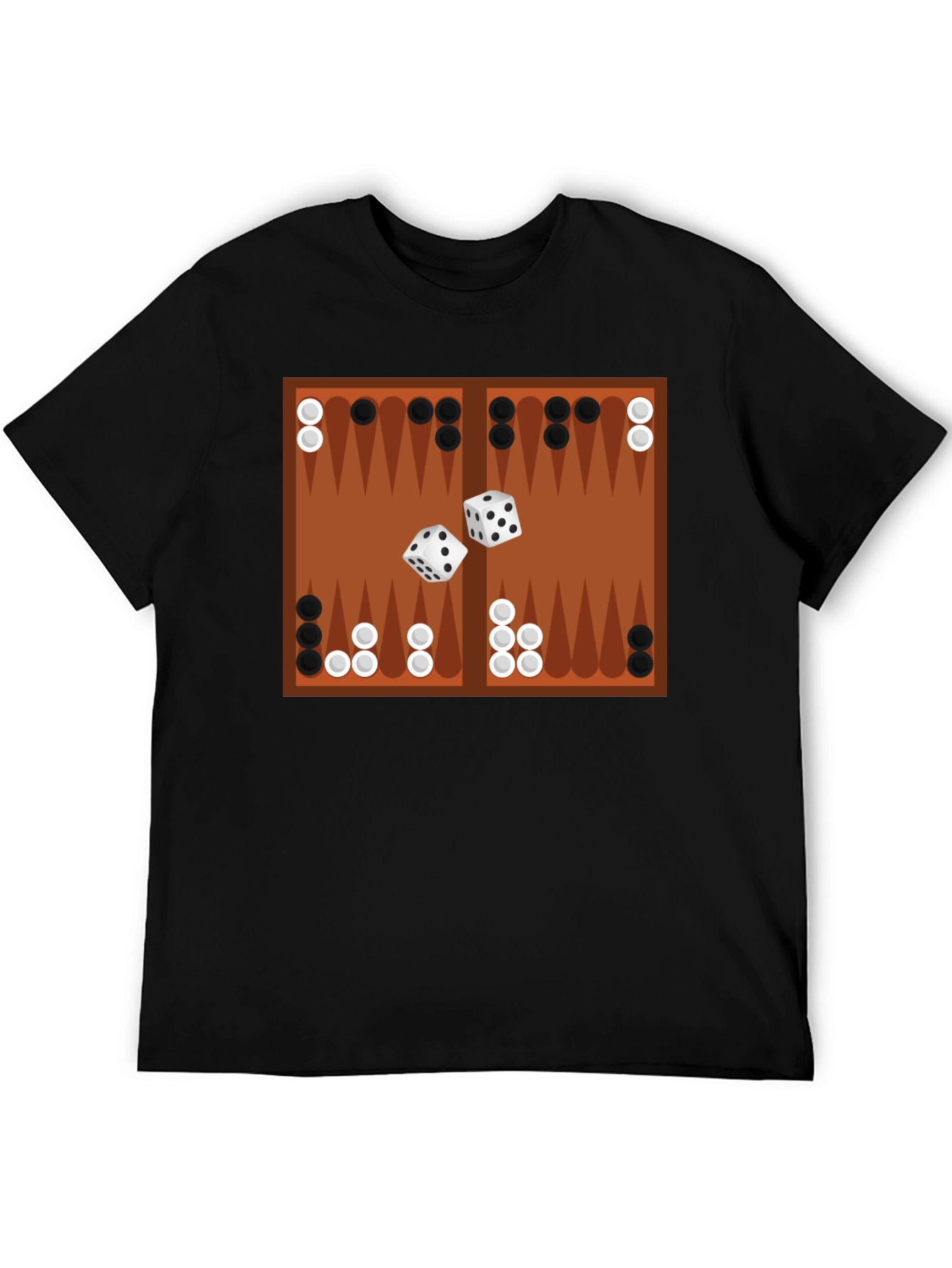 Backgammon Board Graphic Tee - Game Night Ready!