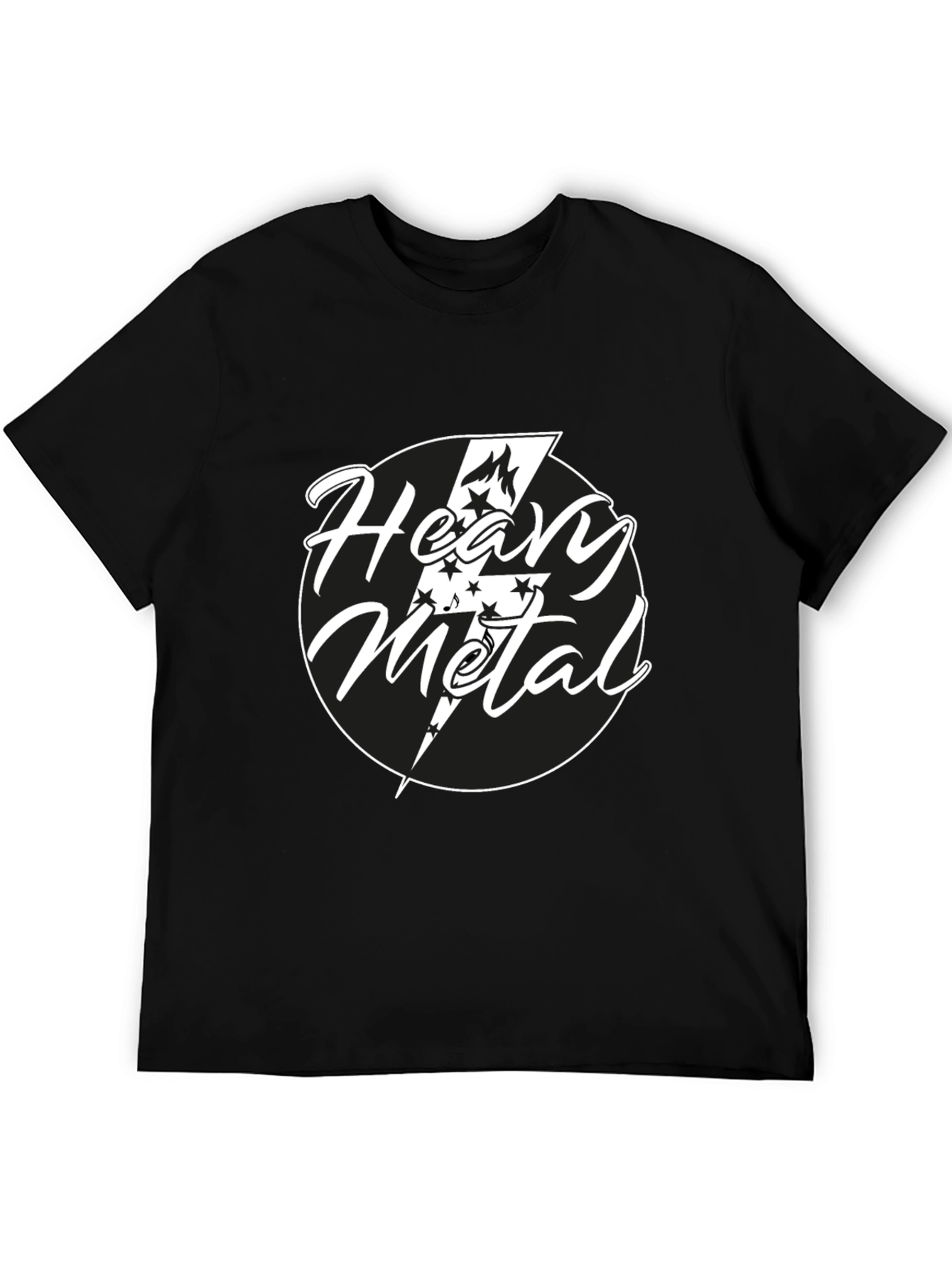 Heavy Metal Graphic Tee - Black Cotton T-Shirt