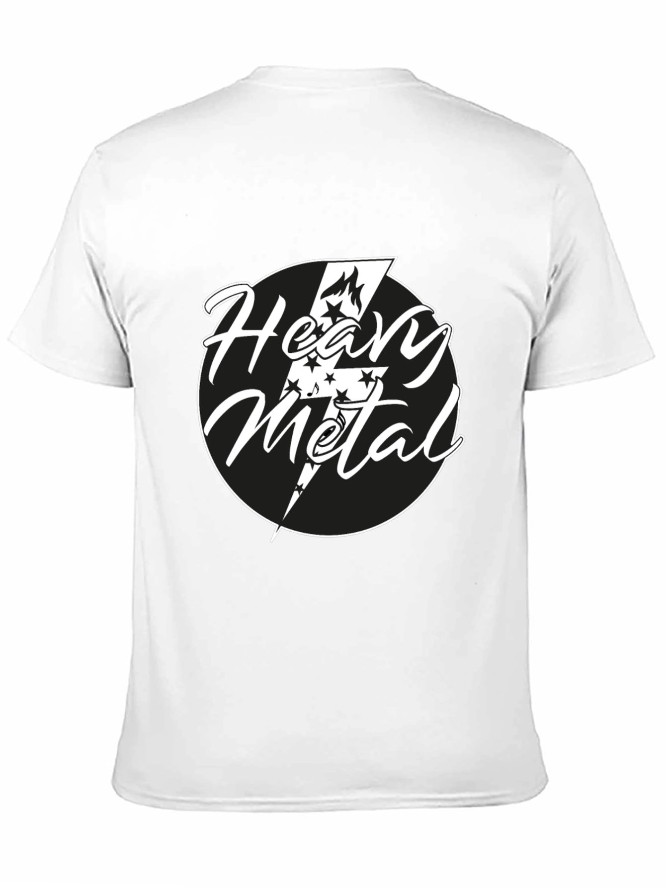 Heavy Metal Graphic Tee - Black Cotton T-Shirt