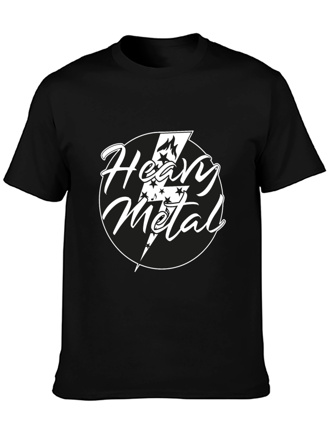 Heavy Metal Graphic Tee - Black Cotton T-Shirt