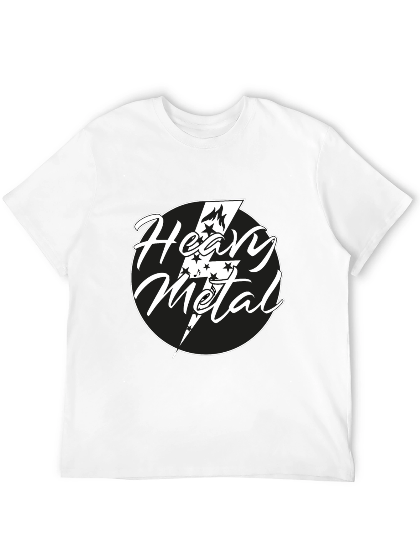 Heavy Metal Graphic Tee - Black Cotton T-Shirt