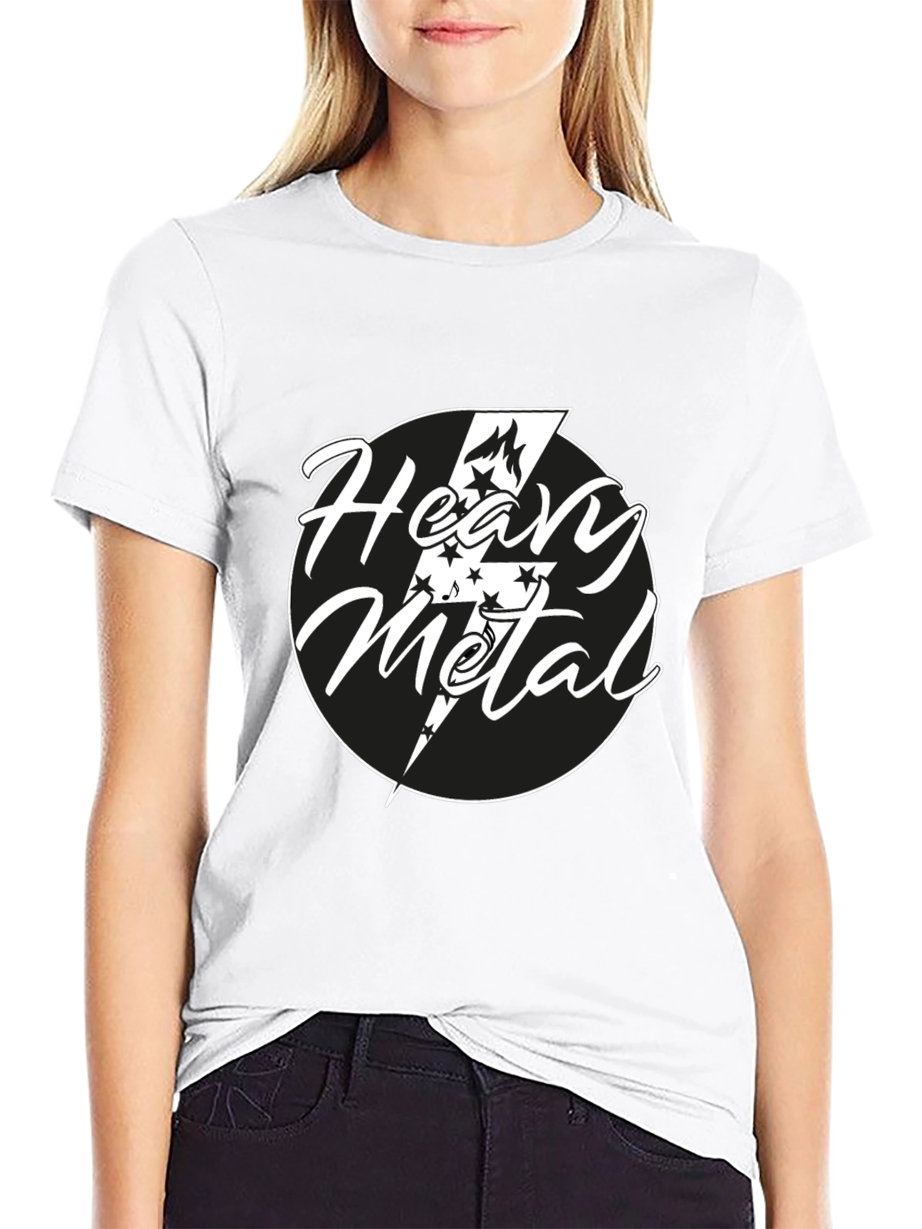 Heavy Metal Graphic Tee - Black Cotton T-Shirt