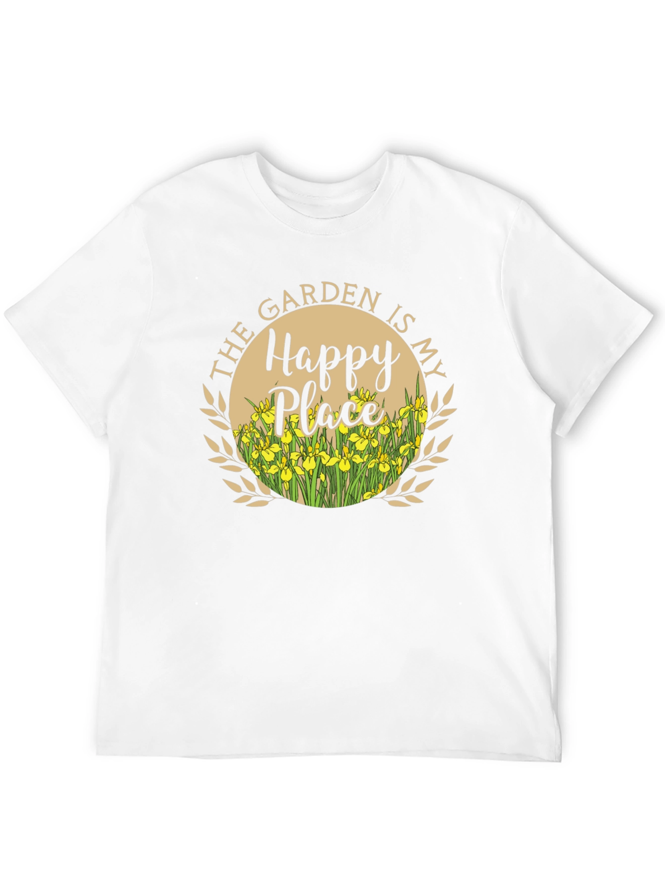 The Garden is My Happy Place Black T-Shirt