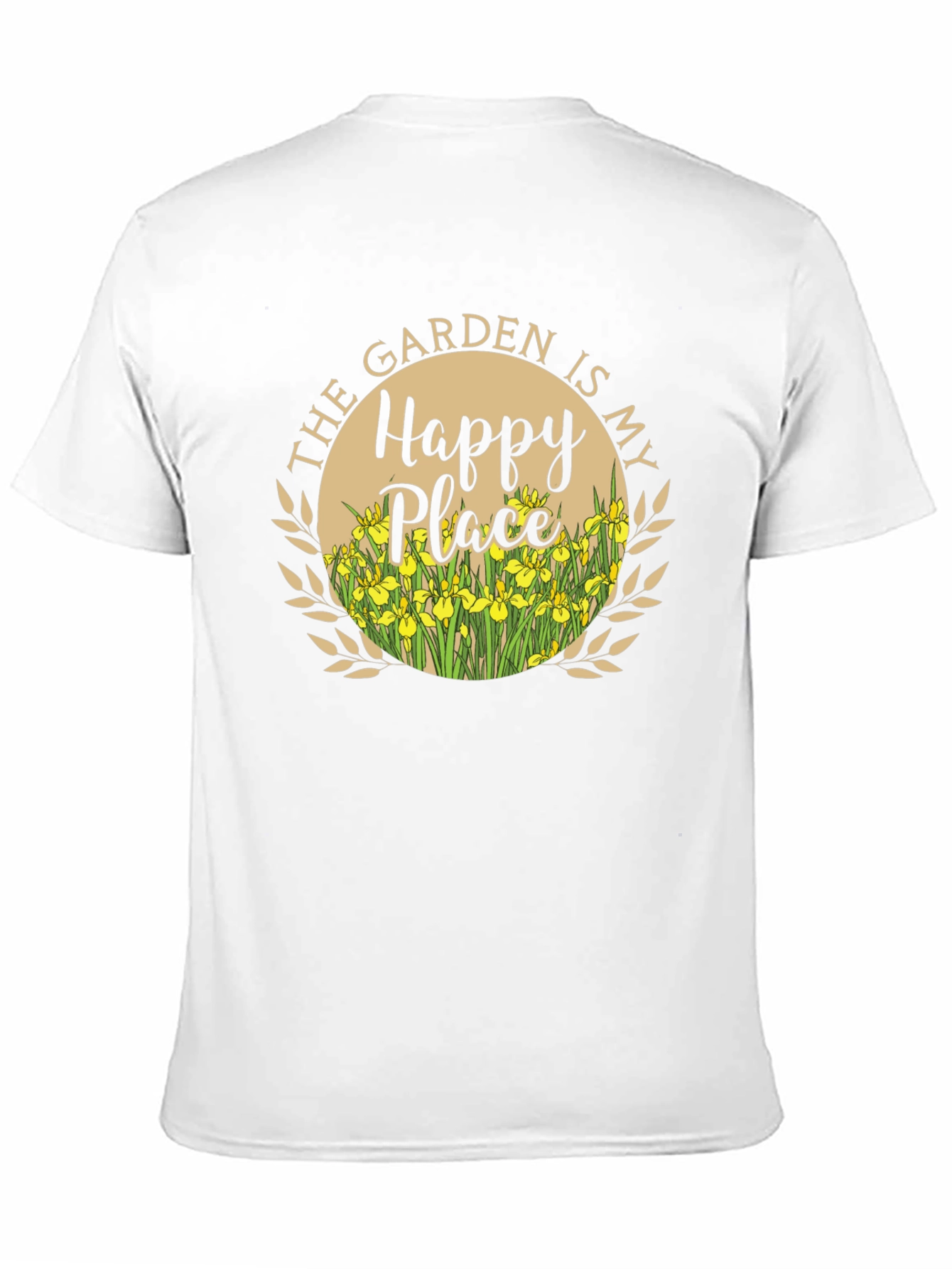 The Garden is My Happy Place Black T-Shirt