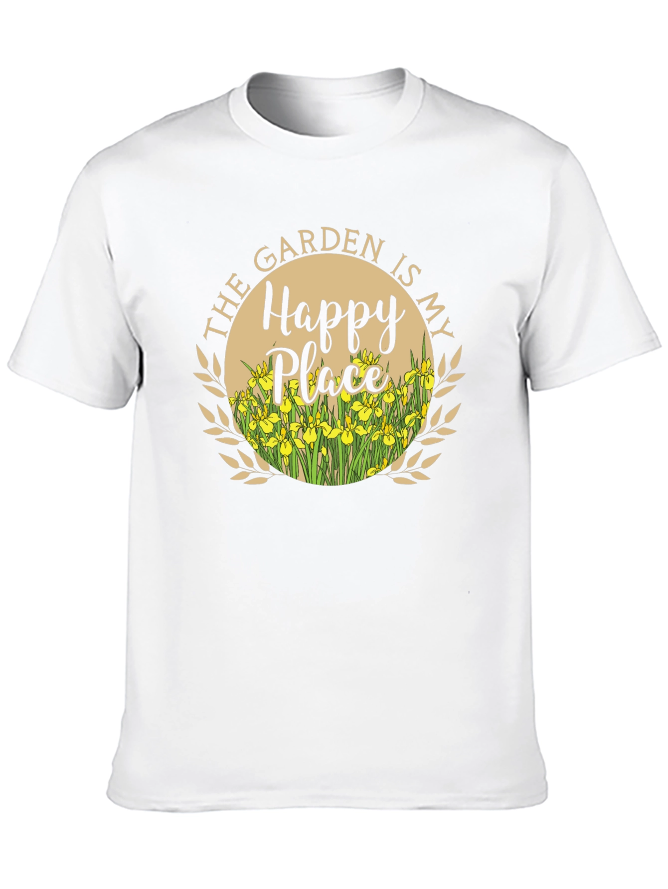 The Garden is My Happy Place Black T-Shirt